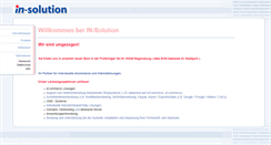 Desktop Screenshot of in-solution.de