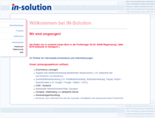 Tablet Screenshot of in-solution.de